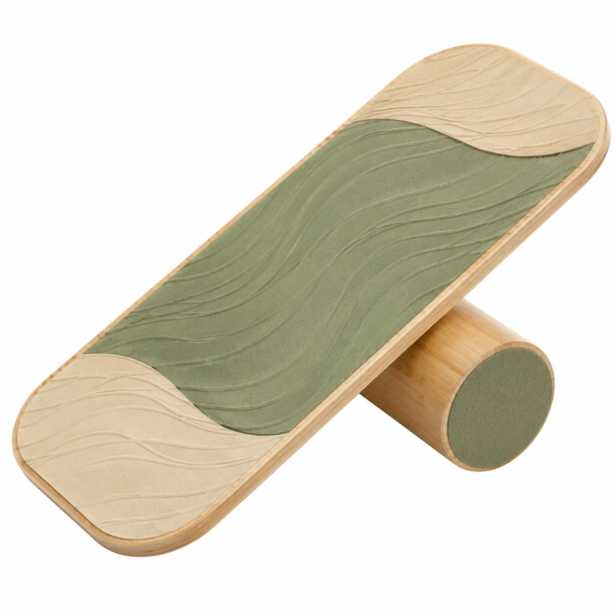 Balance-Board mit Rolle Grün/Braun