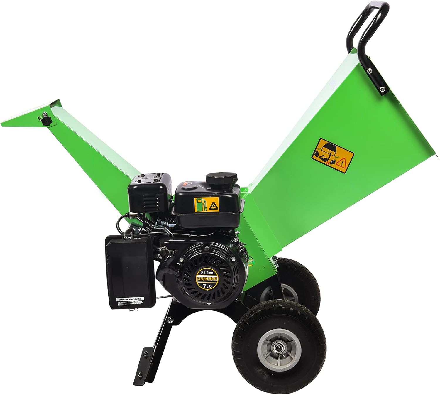 R30 Benzin Häcksler Tisch, 7 PS 212 CCM 4-Takt Benzinmotor, max. 76 mm Aststärke, Holz Häcksler Gartenhäcksler