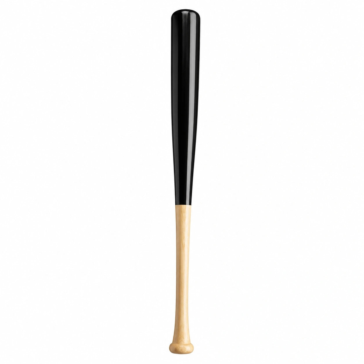 Baseballschläger Standardgröße Schwarz/Natur