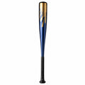 Ergonomischer Baseballschläger aus Aluminium Blau/Gold