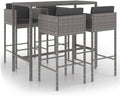 vidaXL Gartenbar Set 5-TLG. mit Kissen Theke Bar Tresen Tisch