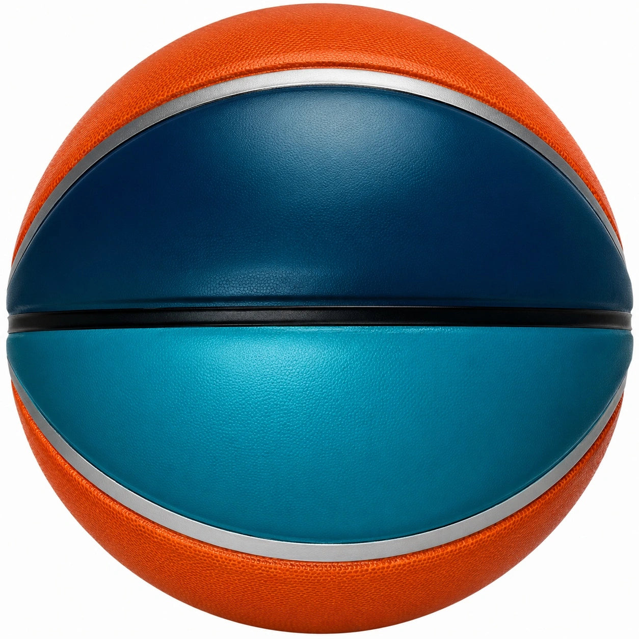 Basketball für Outdoor-Spiele Orange Dunkelblau Hellblau