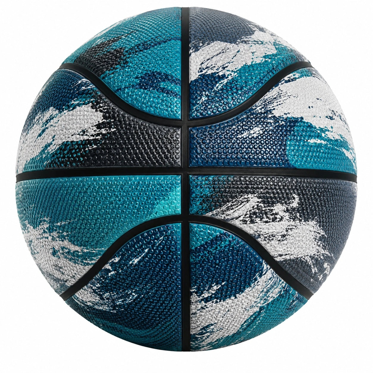 Basketball Größe 7 Outdoor Blau/Schwarz/Weiß