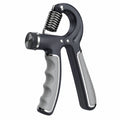 Verstellbarer Handtrainer für Unterarm- und Handmuskulatur Stärkung, Schwarz/Grau