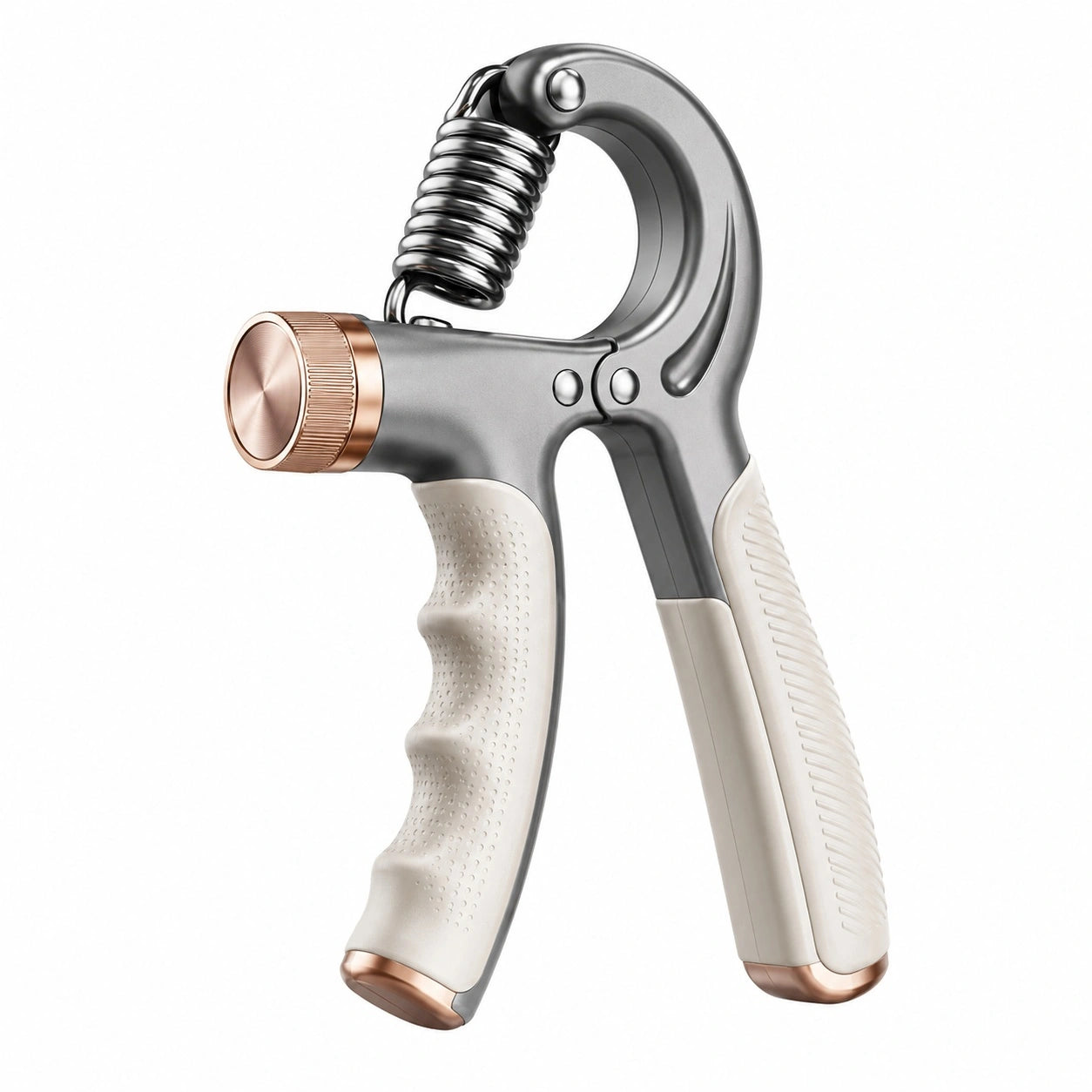 Einstellbarer Handtrainer 5kg-60kg Silber/Beige