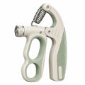 Einstellbarer Handtrainer mit Federgriff, Beige/Grün