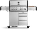 BURNHARD Gasgrill 4-Brenner inkl. Heckbrenner, 6 l, Stauraum