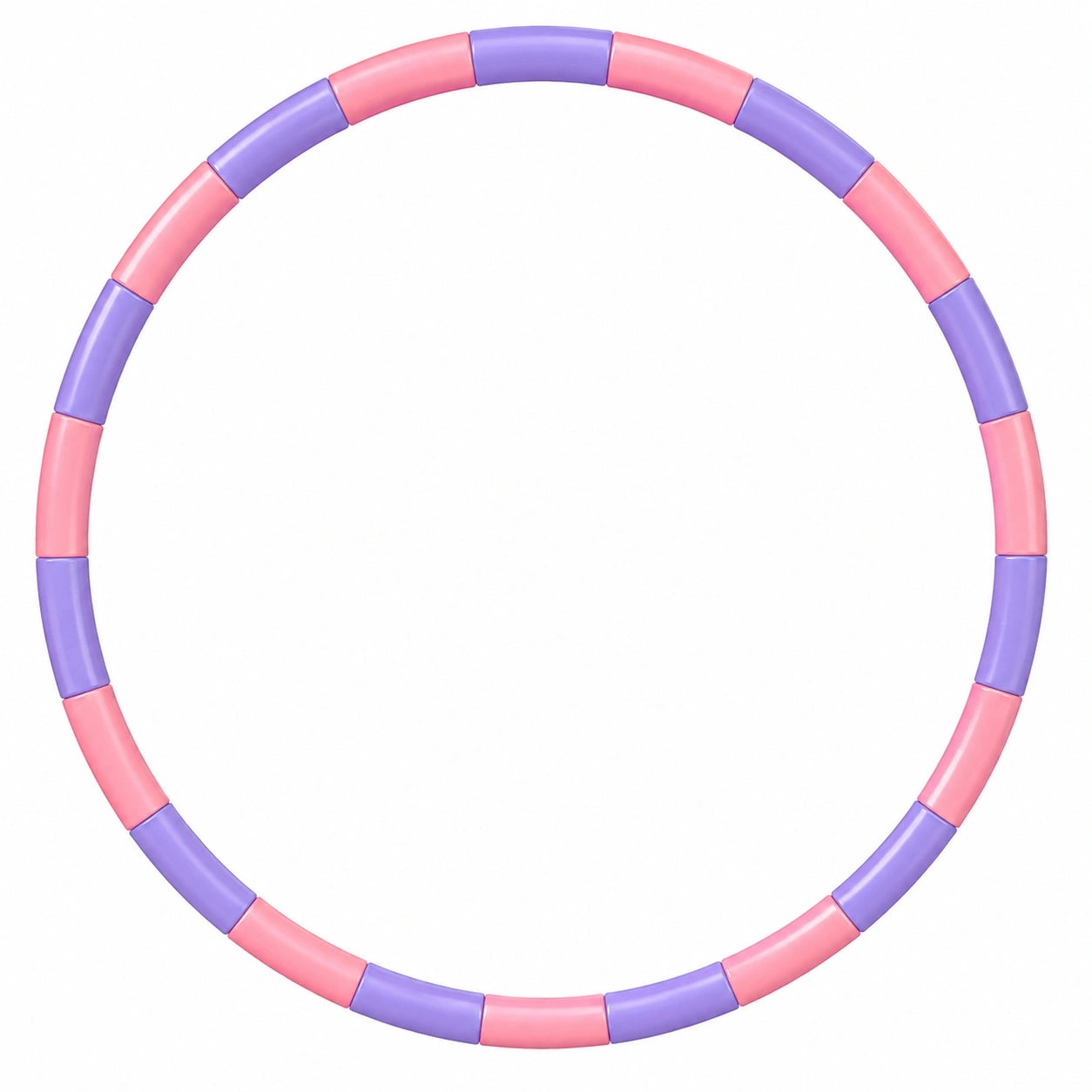Verstellbarer Fitness Hula Hoop 100 cm Pink/Lila