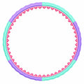 Massager Hula Hoop mit Magnetkugeln 100 cm Lila/Grün