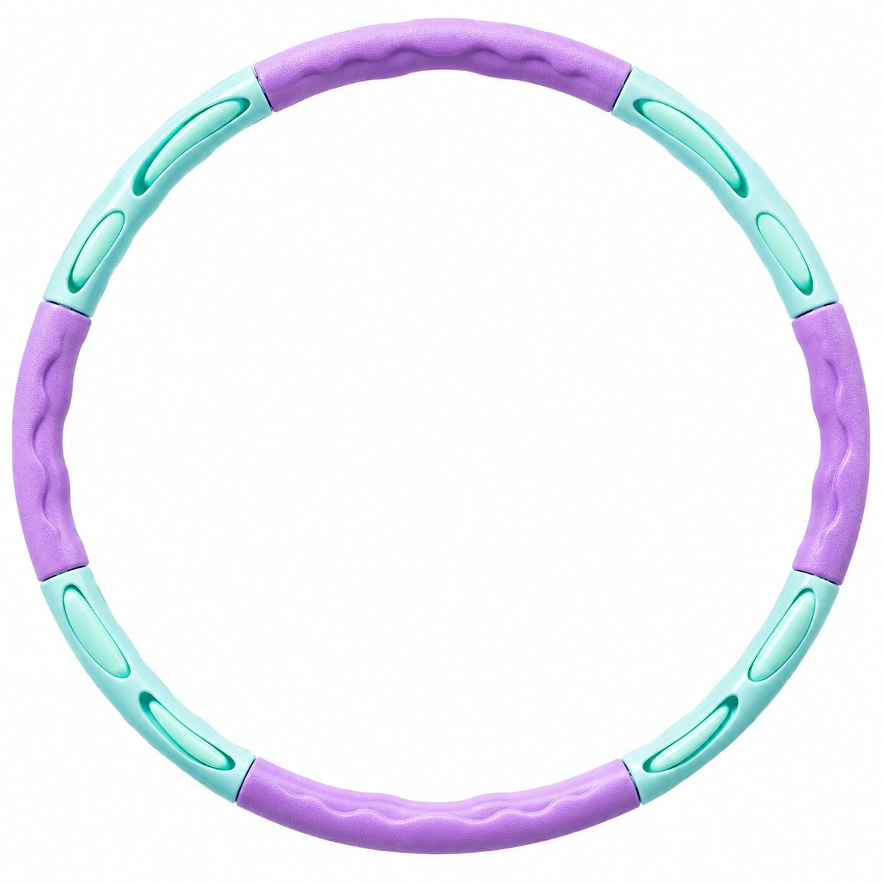 Hula-Hoop-Reifen 95cm Lila/Grün mit Massagenoppen