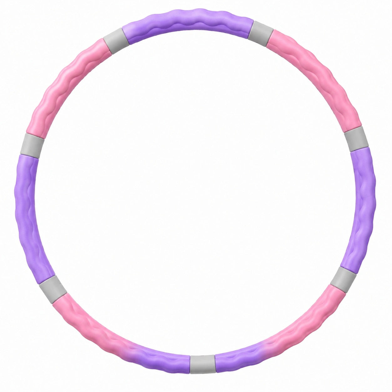 Abnehmbarer Hula-Hoop-Reifen 96cm, Pink/Lila