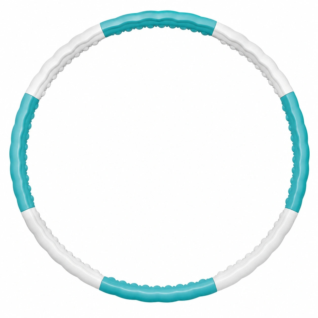 Hula-Hoop-Reifen Massage-Fitness Ø100cm Türkis/Weiß