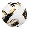 Hochwertiger Fußball Größe 5 Weiß Schwarz Gold