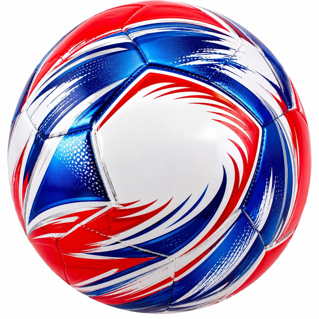 Fußball Größe 5 Rot/Weiß/Blau