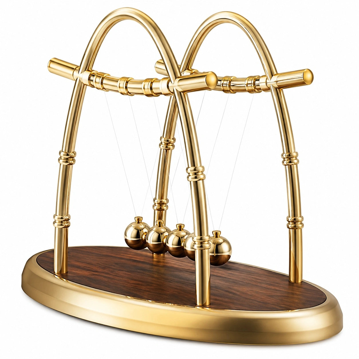 Newton Pendel Schreibtischdekoration in Gold
