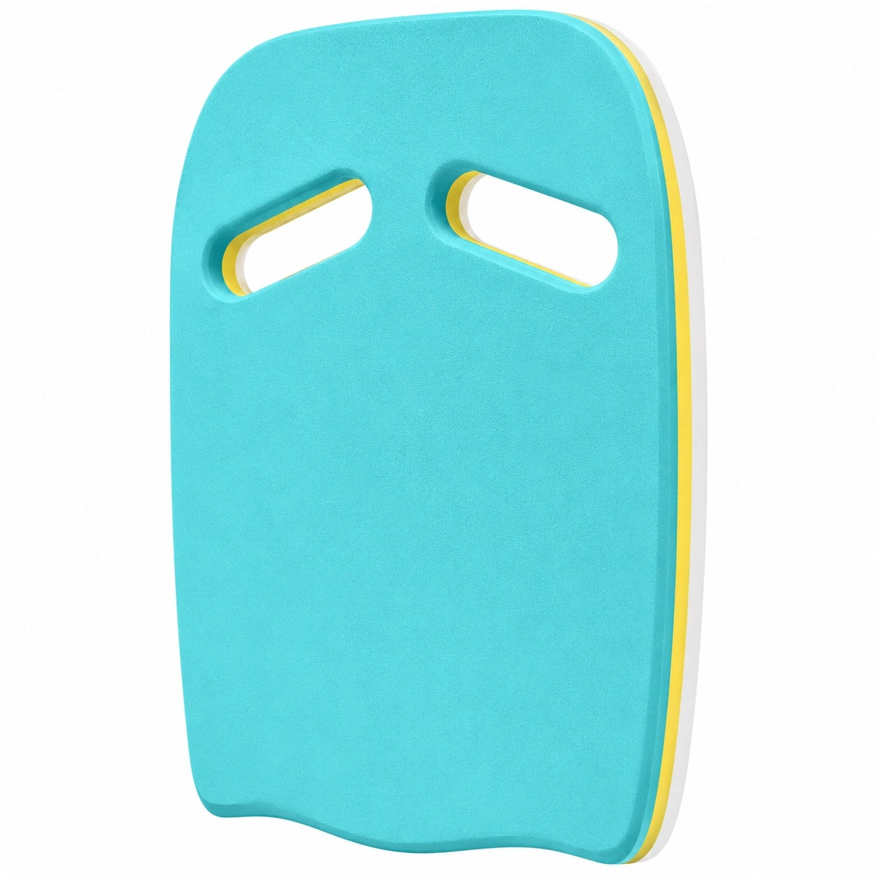 Trainingsschwimmbrett Blau Gelb mit Griffen 45x30 cm