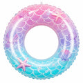 Schwimmring Meerjungfrau Design mit Muschel Dekor, 80cm Rosa/Blau/Violett