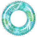 Transparenter Schwimmring mit Palmblatt-Design - Blau/Grün, 90 cm