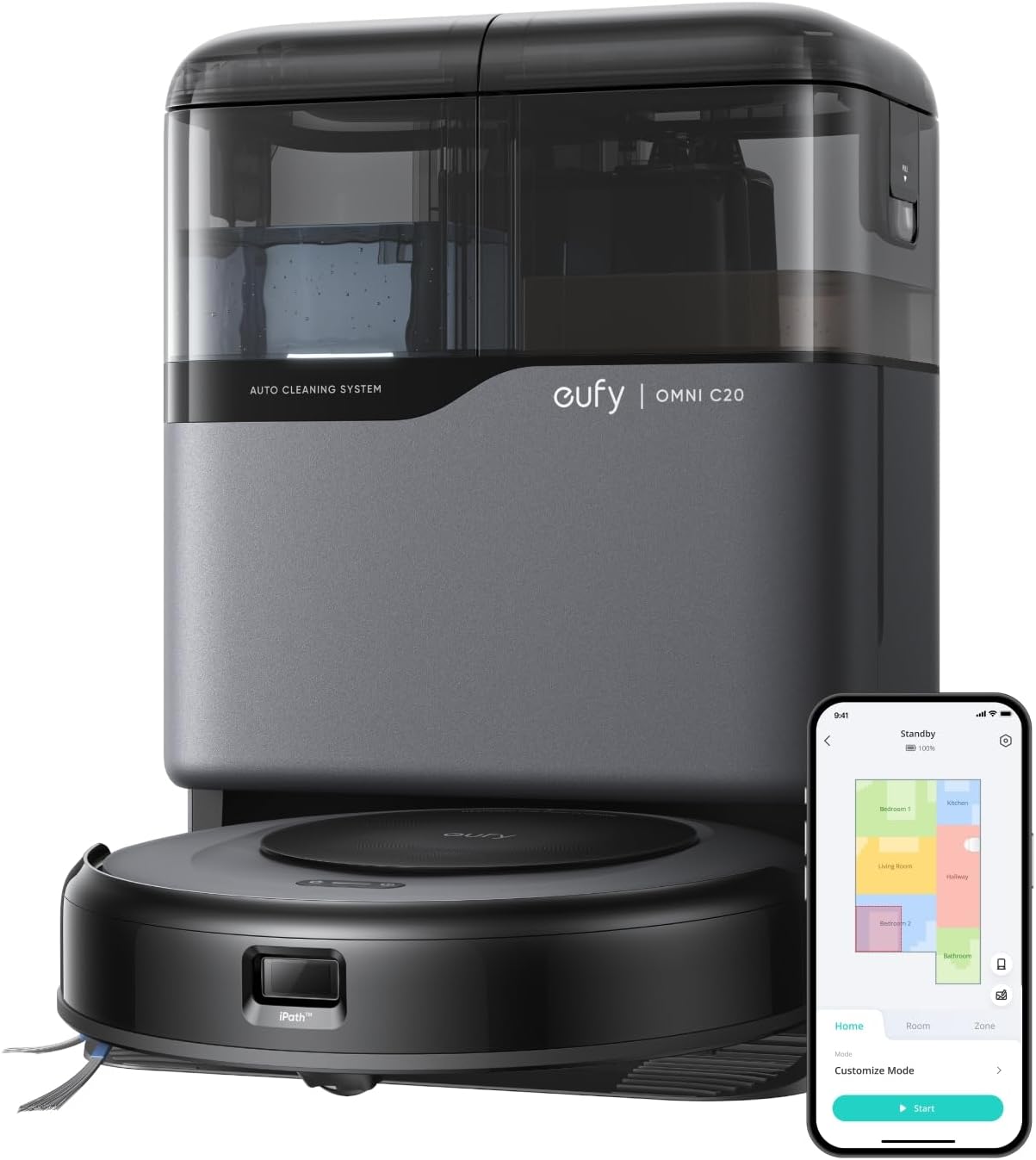 eufy Saugroboter, 8,5 cm Ultraflaches Design, App-Steuerung, 7.000Pa Starke Saugleistung