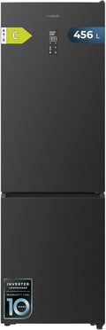 Cecotec Kühlschrank, 456 L, Inverter Plus Kompressor, NoFrost, Stauraum, Vor- und Rücklauf