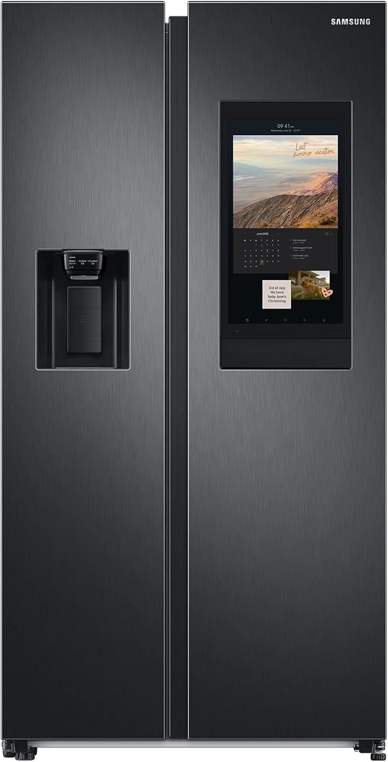 Samsung RS6HA8891B1/EG Side-by-Side Kühlschrank, 178 cm, App-Steuerung, 614 ℓ, 225 ℓ Gefriervolumen
