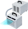 Split-Klimaanlage, tragbar, 1300 W schnelle Kühlung Luftkühler für Camping, Mini Quiet Smart Klimaanlage für draußen mit Timer und USB-Ladeanschluss