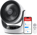 SwitchBot USB Tischventilator, 24 dB leiser Batterie-Umluftventilator, 9-Std-Timer, Fernbedienung, App-Steuerung, Oszillation, 4 Modi