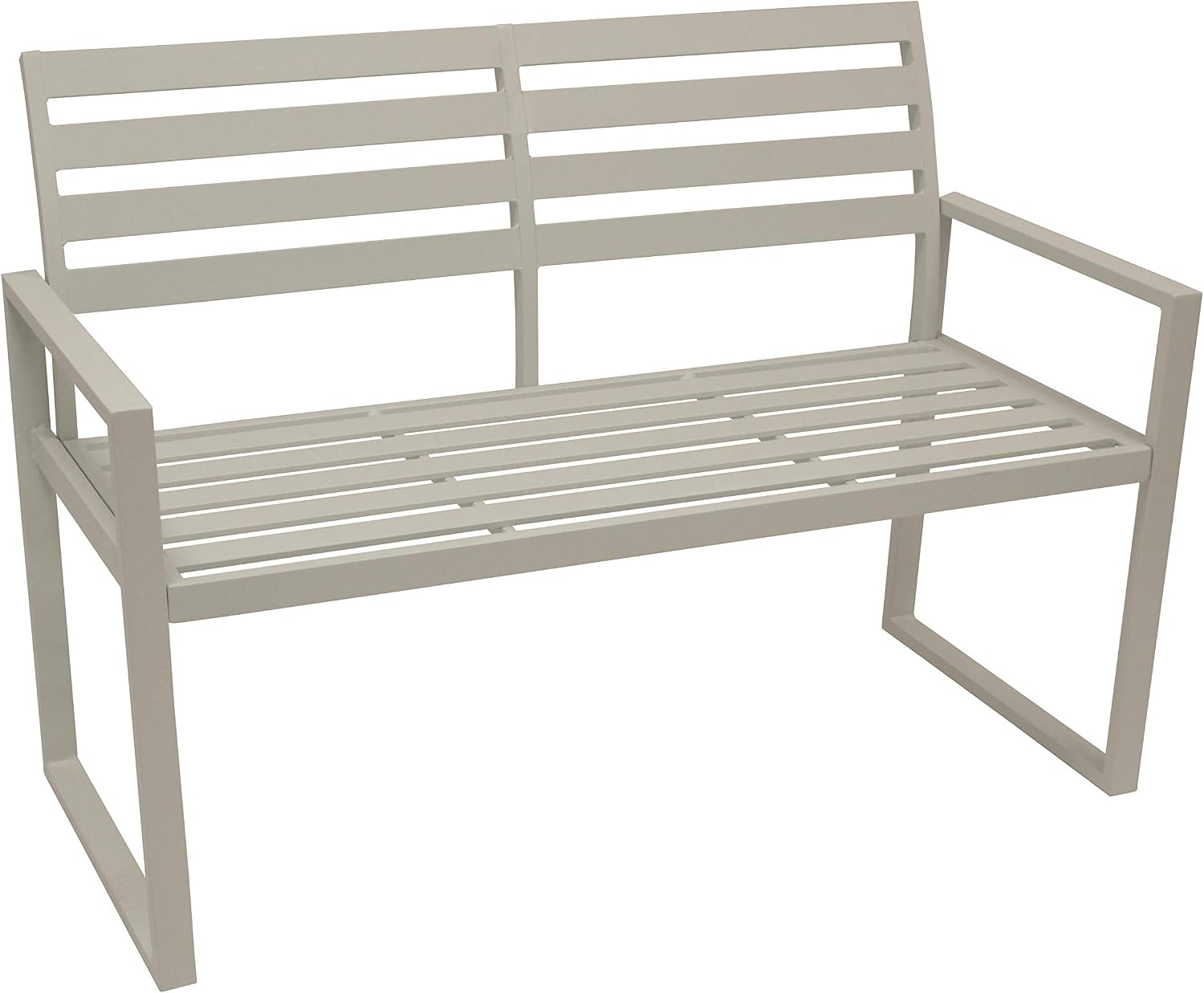 DEGAMO Design Gartenbank, aus Aluminium wetterfest und rostfrei, wetterbeständig