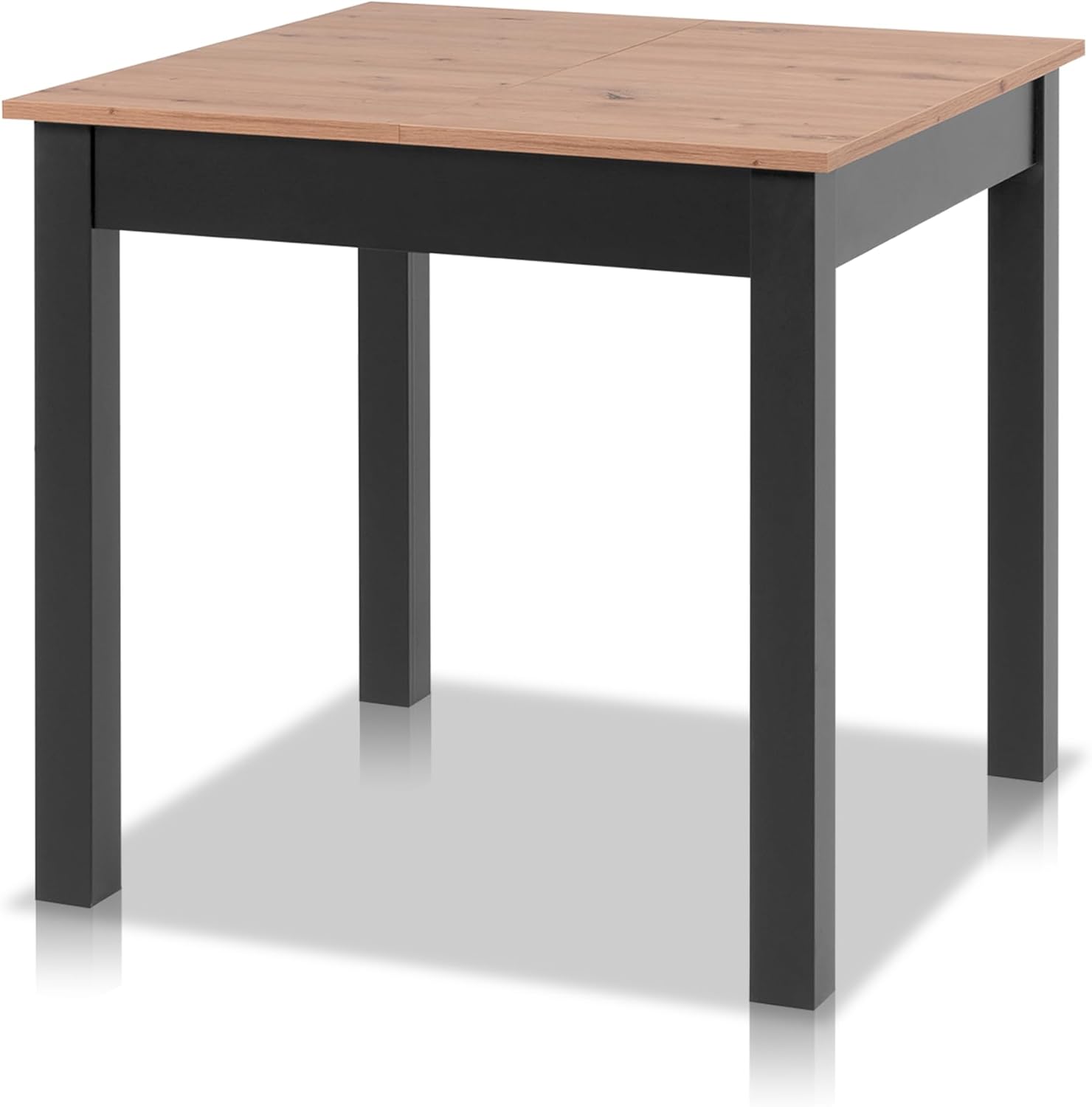 Esstisch, Küchentisch ausziehbar bis 120 cm, Esszimmertisch aus Holzwerkstoff inkl. erweiterbare Auszugsplatte, moderner Tisch für bis zu 6 Personen