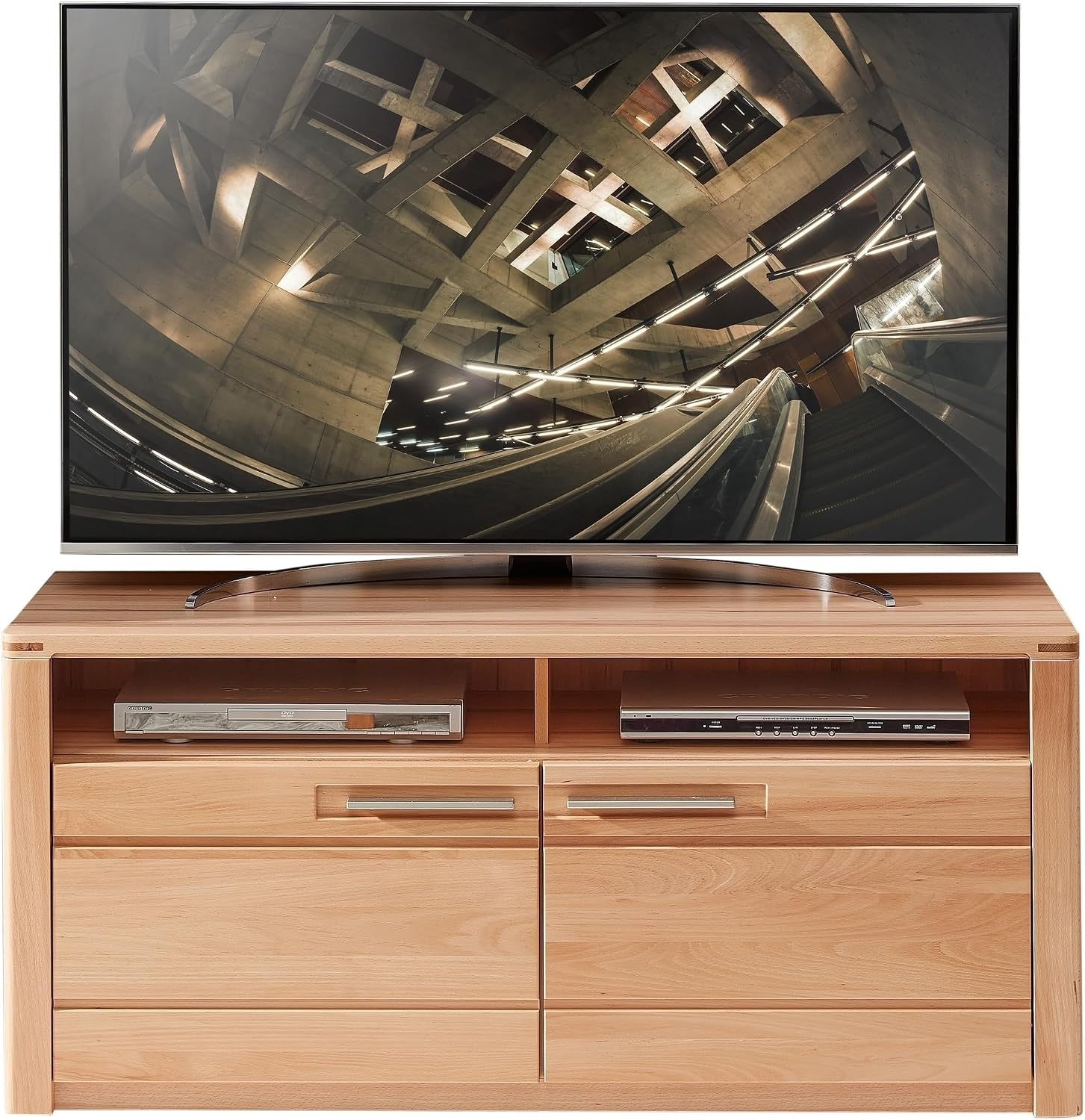 möbelando TV, 131 × 58 × 45 cm (B/H/T), Moderner TV Schrank mit viel Stauraum für Ihr Wohnzimmer