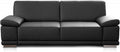 CAVADORE 3,5-Sitzer Sofa, Große Ledercouch in Kunstleder und modernem Design, verstellbaren Armlehnen, 248 × 80 × 99